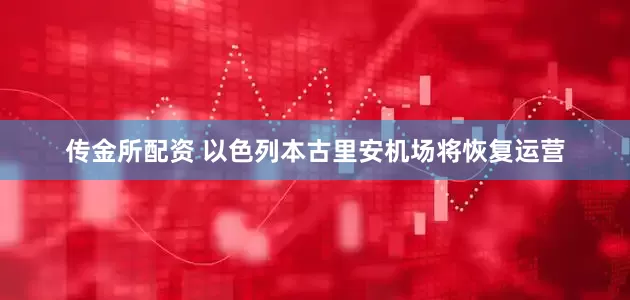 传金所配资 以色列本古里安机场将恢复运营
